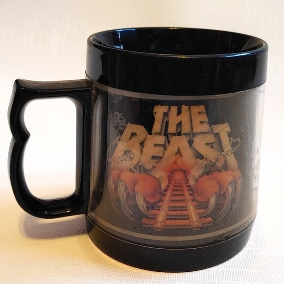 Vintage Kings Island The Beast Mug Thermo-Sew Made in the USA Some Cracks - Picture 1 of 6
